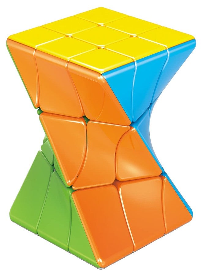 TANCH Twisty Speed Cube 3X3X3 Twisted Magic Cube Puzzle Toy Stickerless Colorful - Image 1